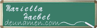 Mariella Haebel Visitenkarte